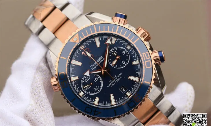 Omega Seamaster Ocean Planet 600M 215.20.46.51.03.001 OM Factory 1:1 Best Edition Replica Watch Blue Bezel
